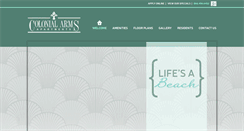 Desktop Screenshot of colonialarmsapartments.com